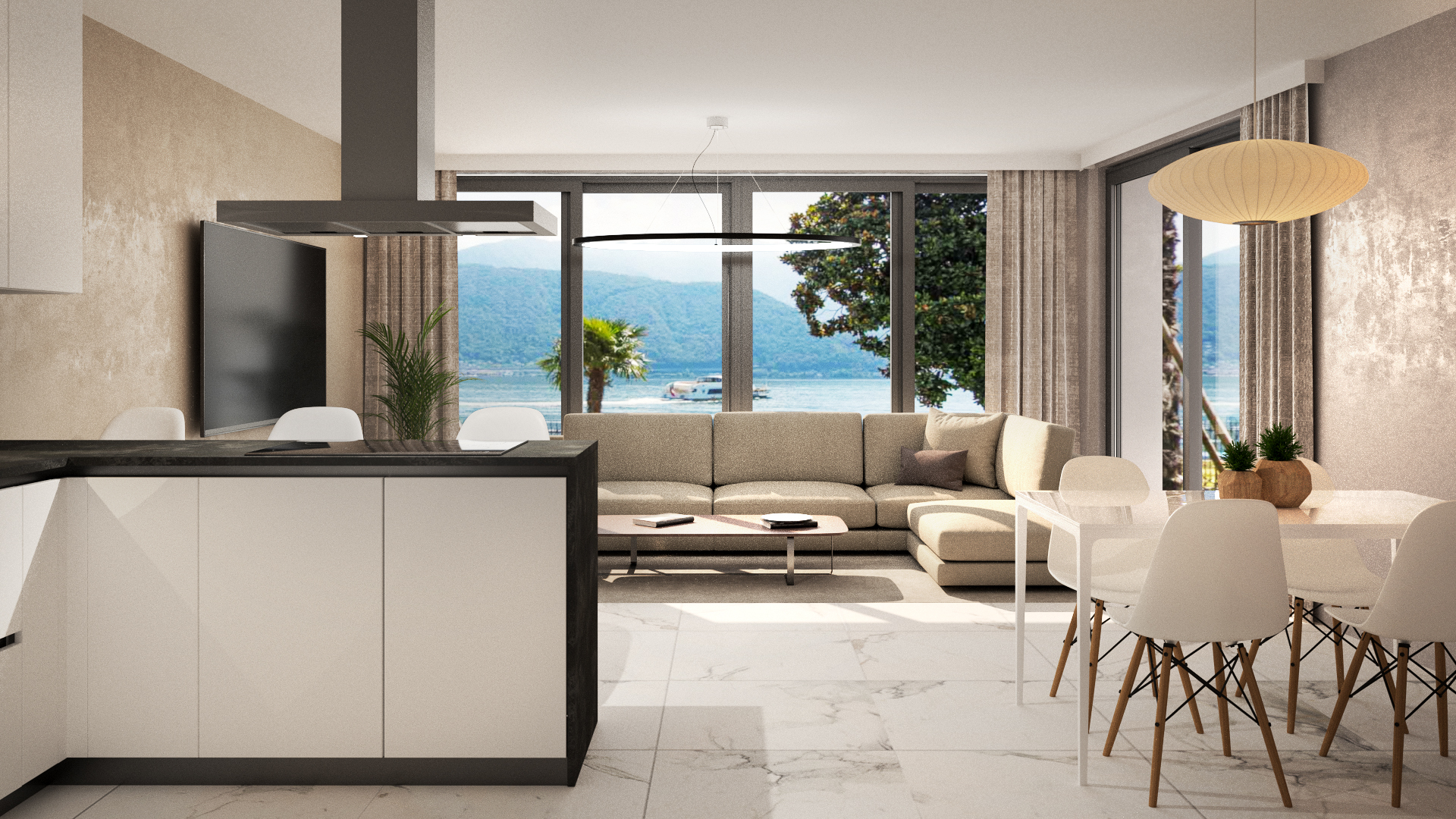 Esclusivo appartamento 3.5 locali fronte lago