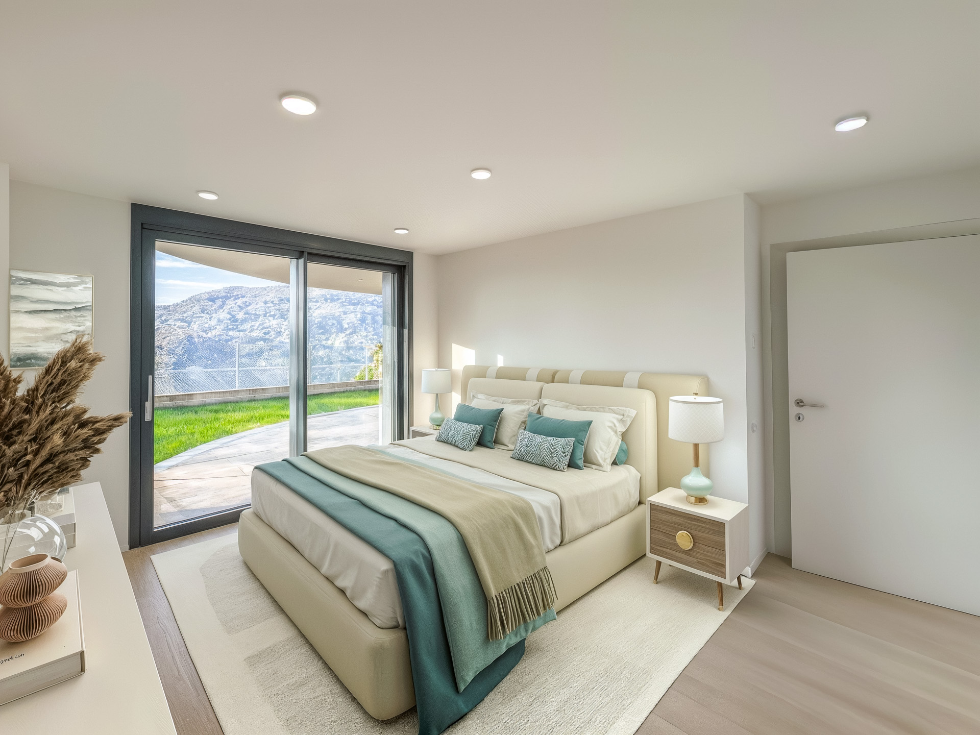 Neue und exklusive 4,5-Zimmer-Wohnung mit Garten und Seeblick in Montagnola zu verkaufen