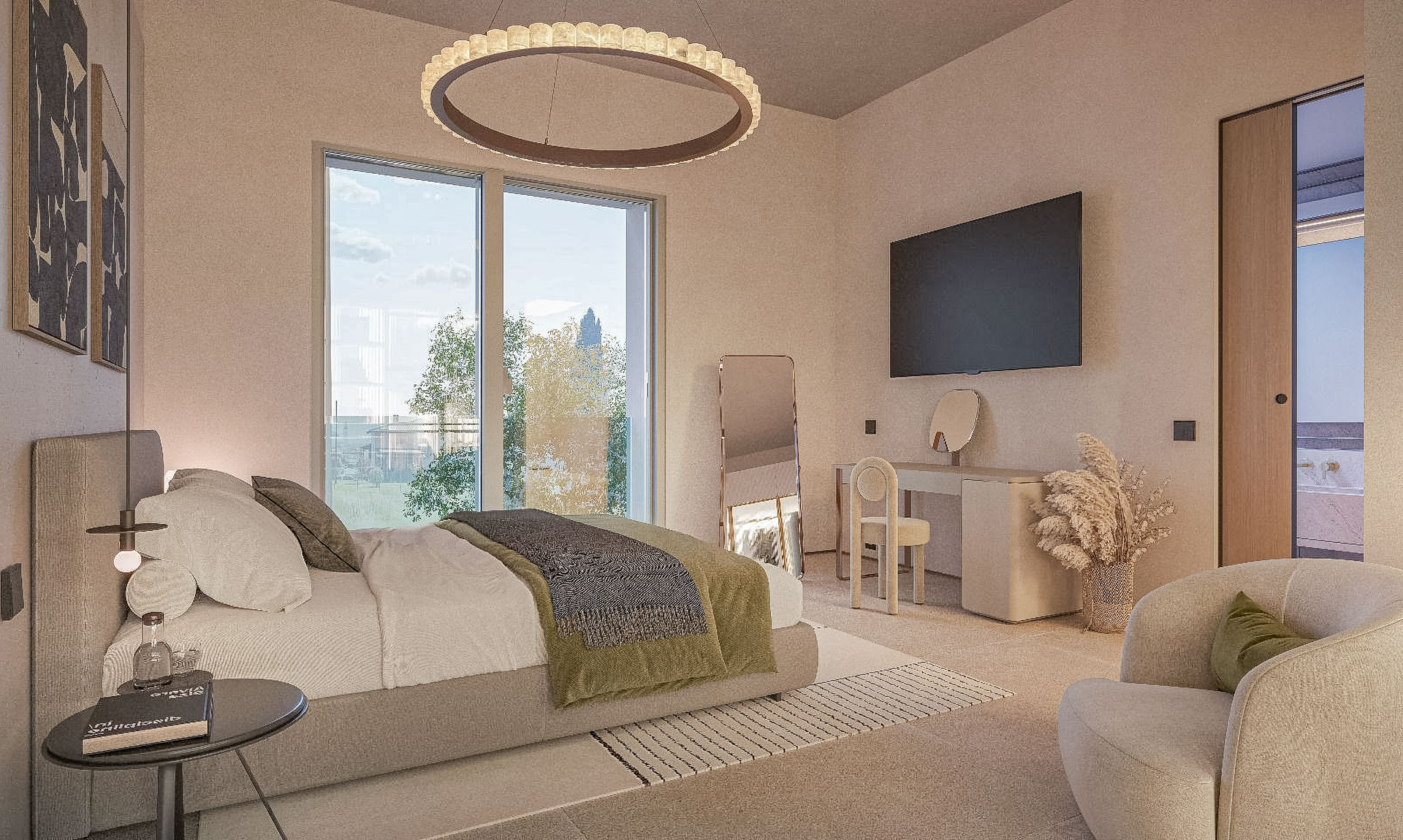 Modern townhouse for sale in Caslano in an area in the green and within walking distance of the lake