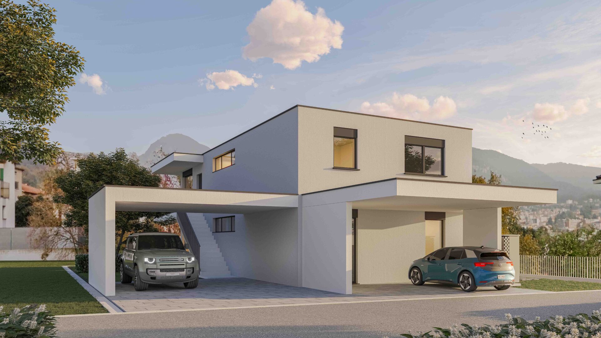 Casa bifamiliare in costruzione in vendita a Rancate Casa bifamiliare in costruzione in vendita a Rancate