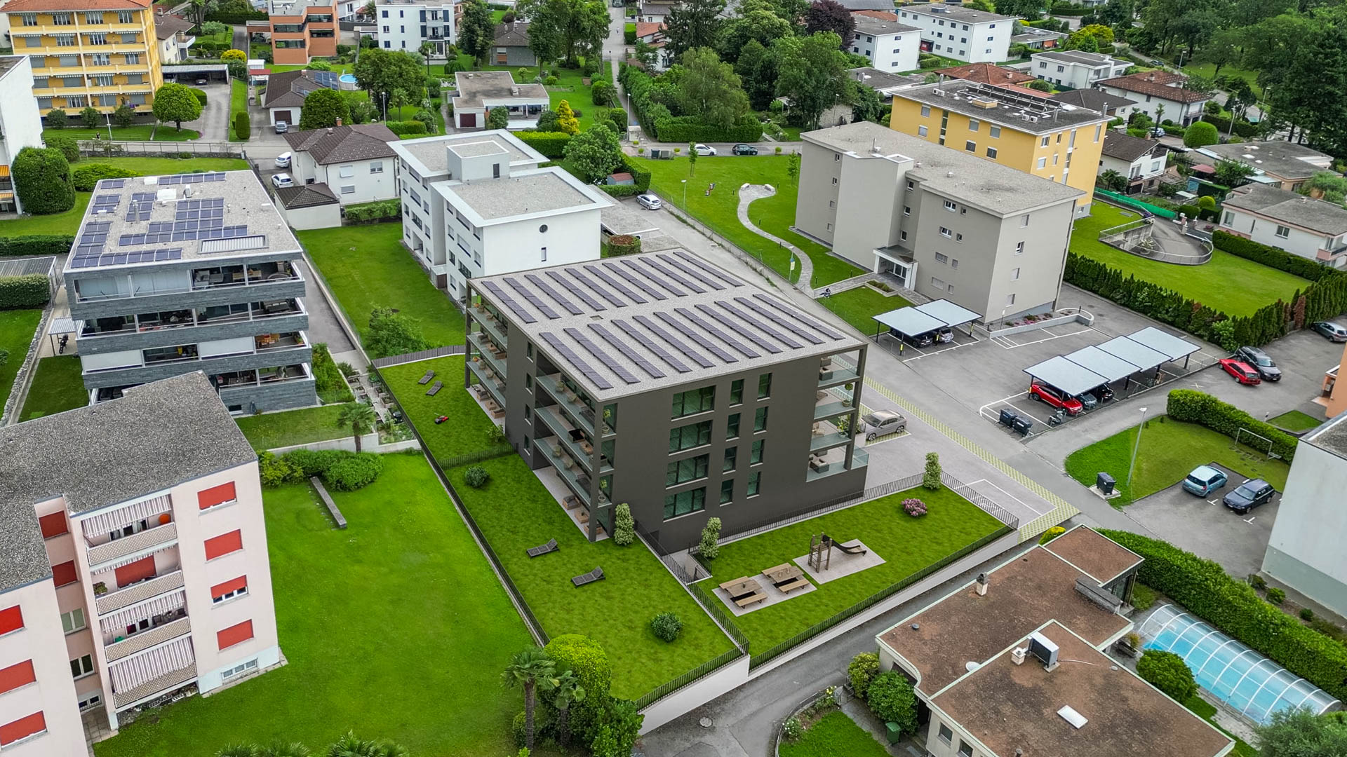 4,5-Zimmer-Wohnung mit großem Garten in Sementina zu verkaufen
