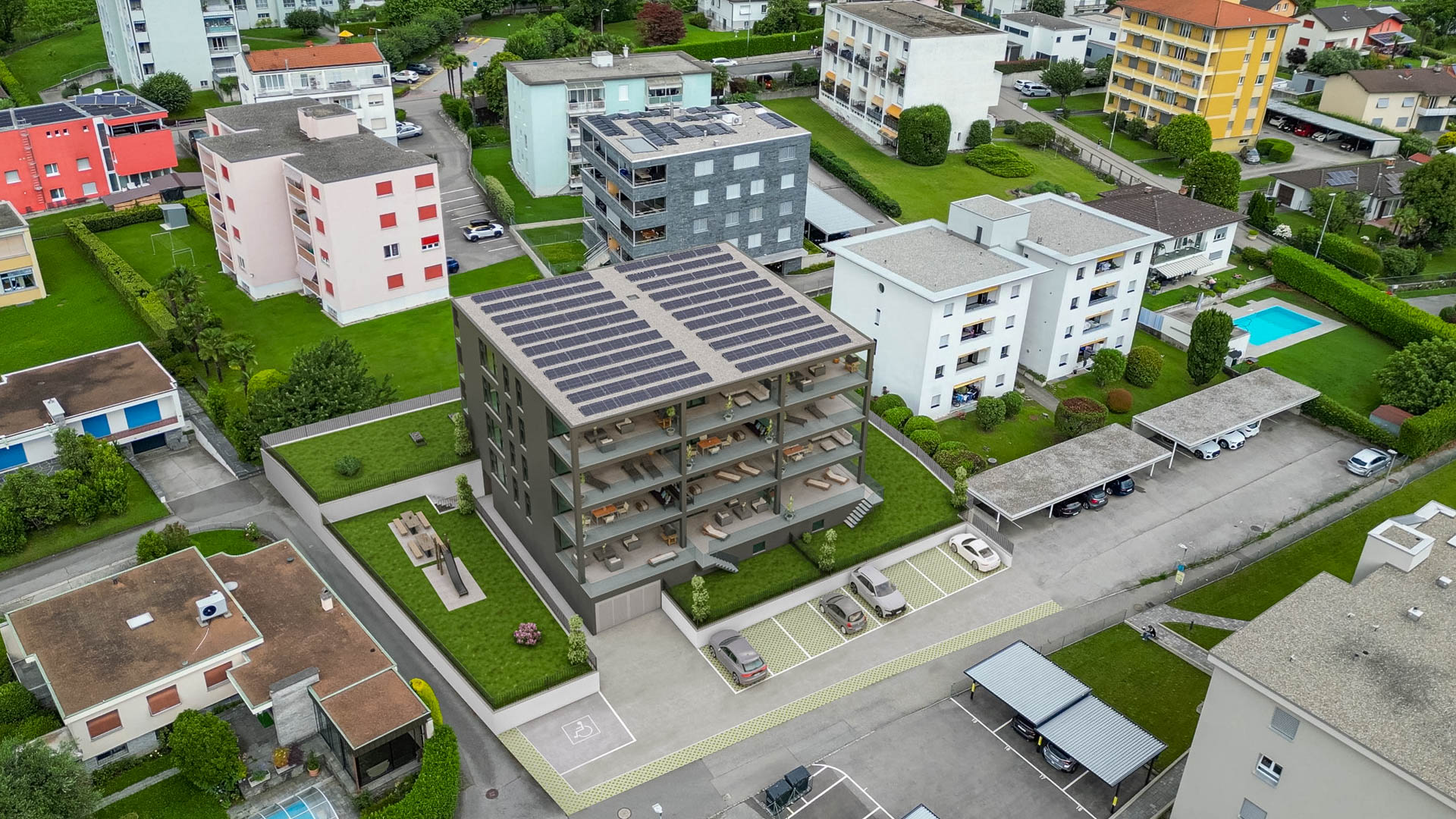 4,5-Zimmer-Wohnung mit großem Garten in Sementina zu verkaufen