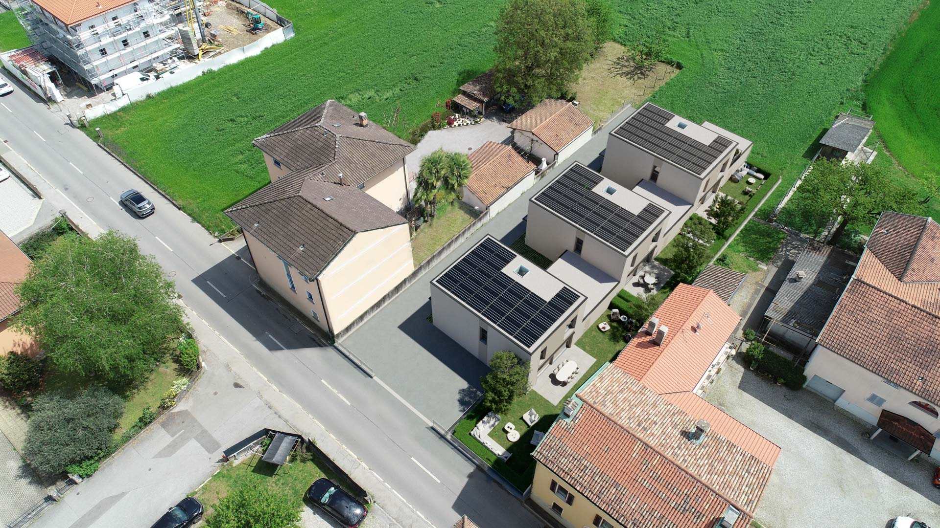 New house with open green views for sale in Genestrerio New house with open green views for sale in Genestrerio