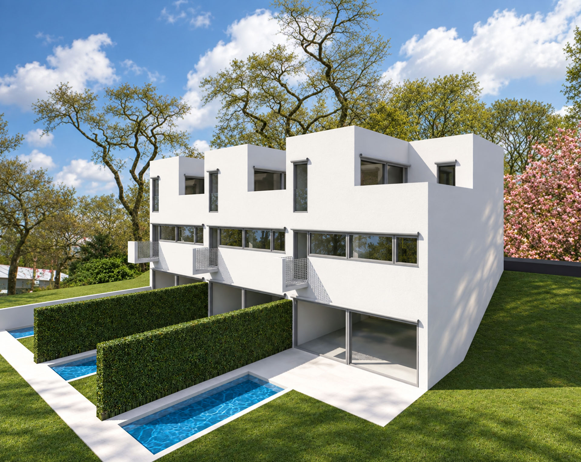 Reihenhaus im Bau mit Swimmingpool in Villa Luganese zu verkaufen Reihenhaus im Bau mit Swimmingpool in Villa Luganese zu verkaufen