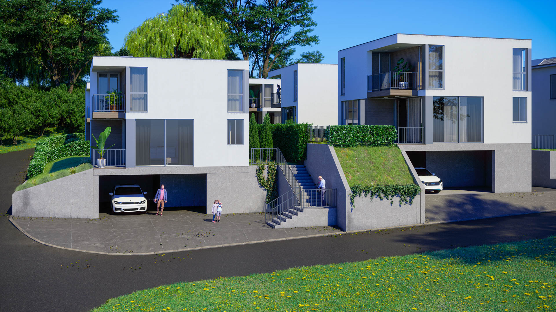 Casa 5.5 locali con giardino in vendita a Sigirino in un complesso residenziale ideale per famiglie