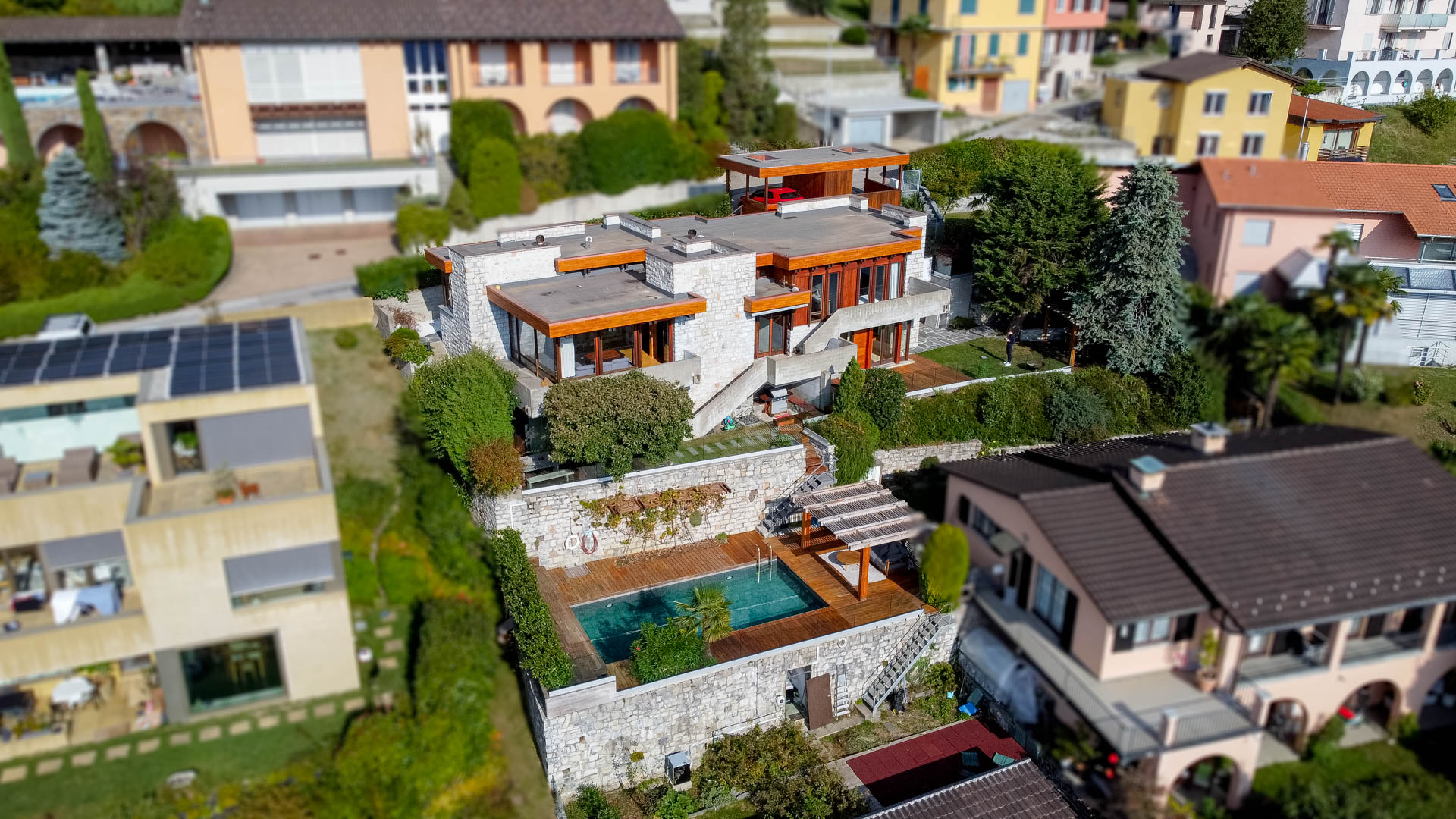 BRICK TRICK: VILLA CON PISCINA - Set Costruzioni Con Mattoncini Veri In Argilla