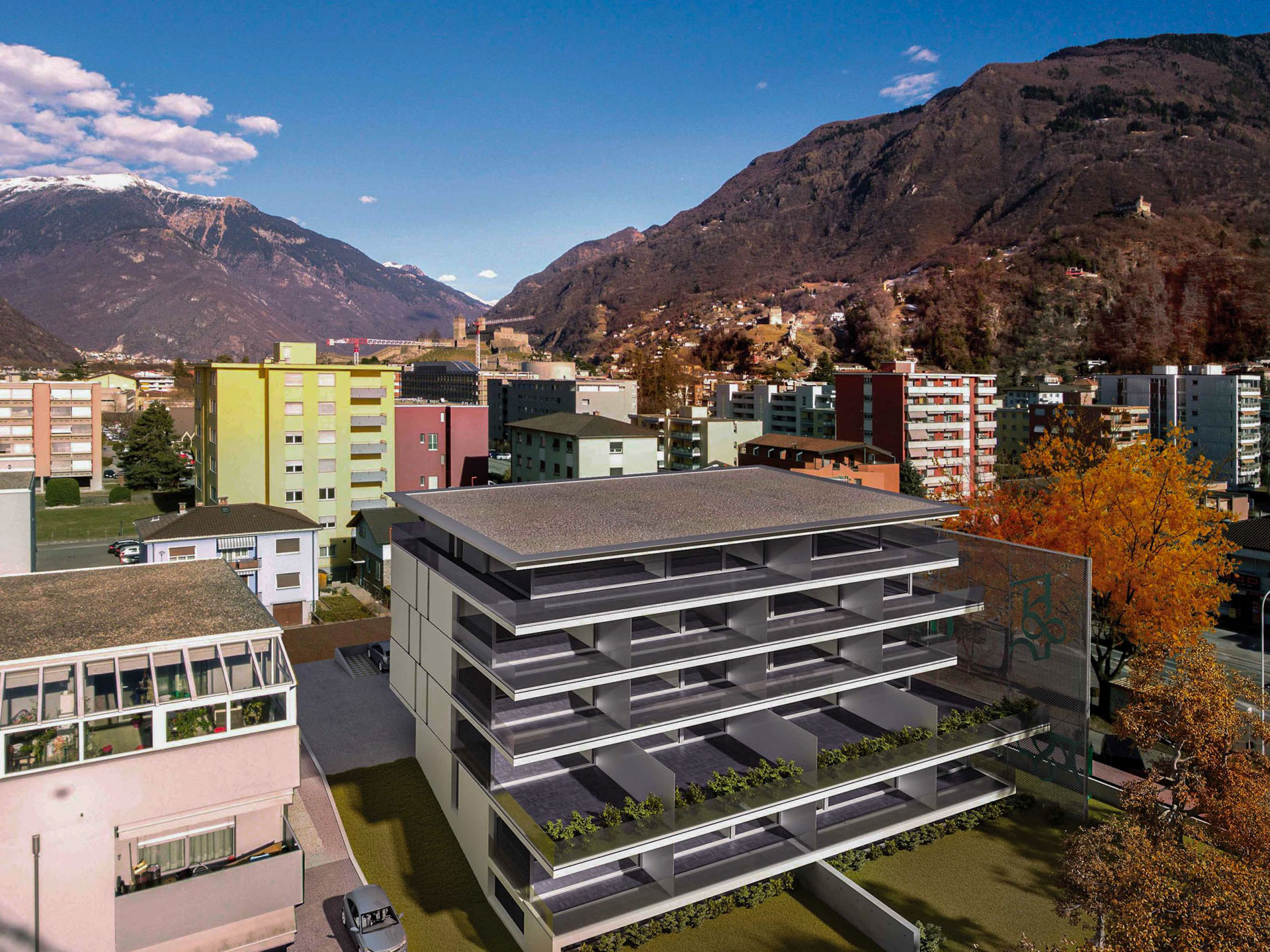 Nuovo appartamento 2.5 locali con grande terrazza in vendita a Bellinzona