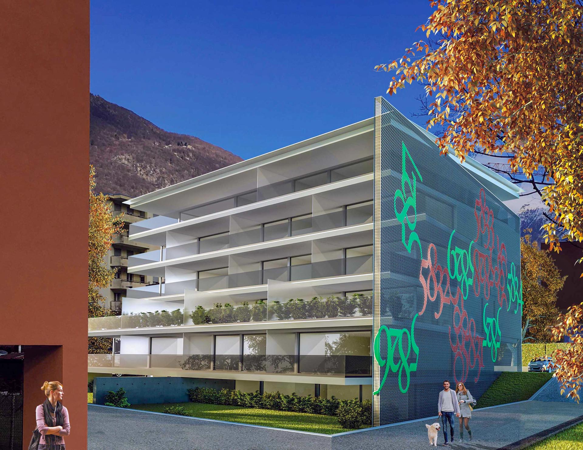 Nuovo appartamento 2.5 locali con grande terrazza in vendita a Bellinzona