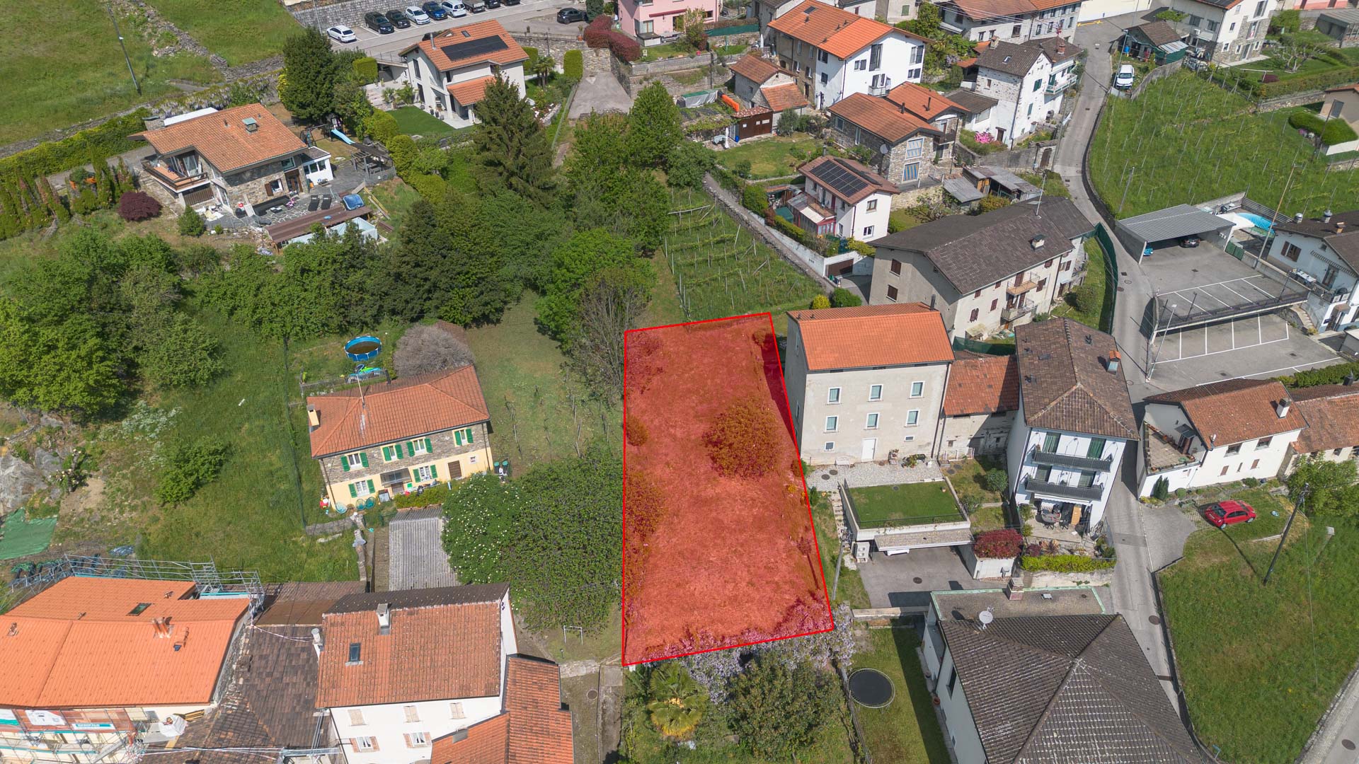 Building land with approved license for sale in Mezzovico Building land with approved license for sale in Mezzovico