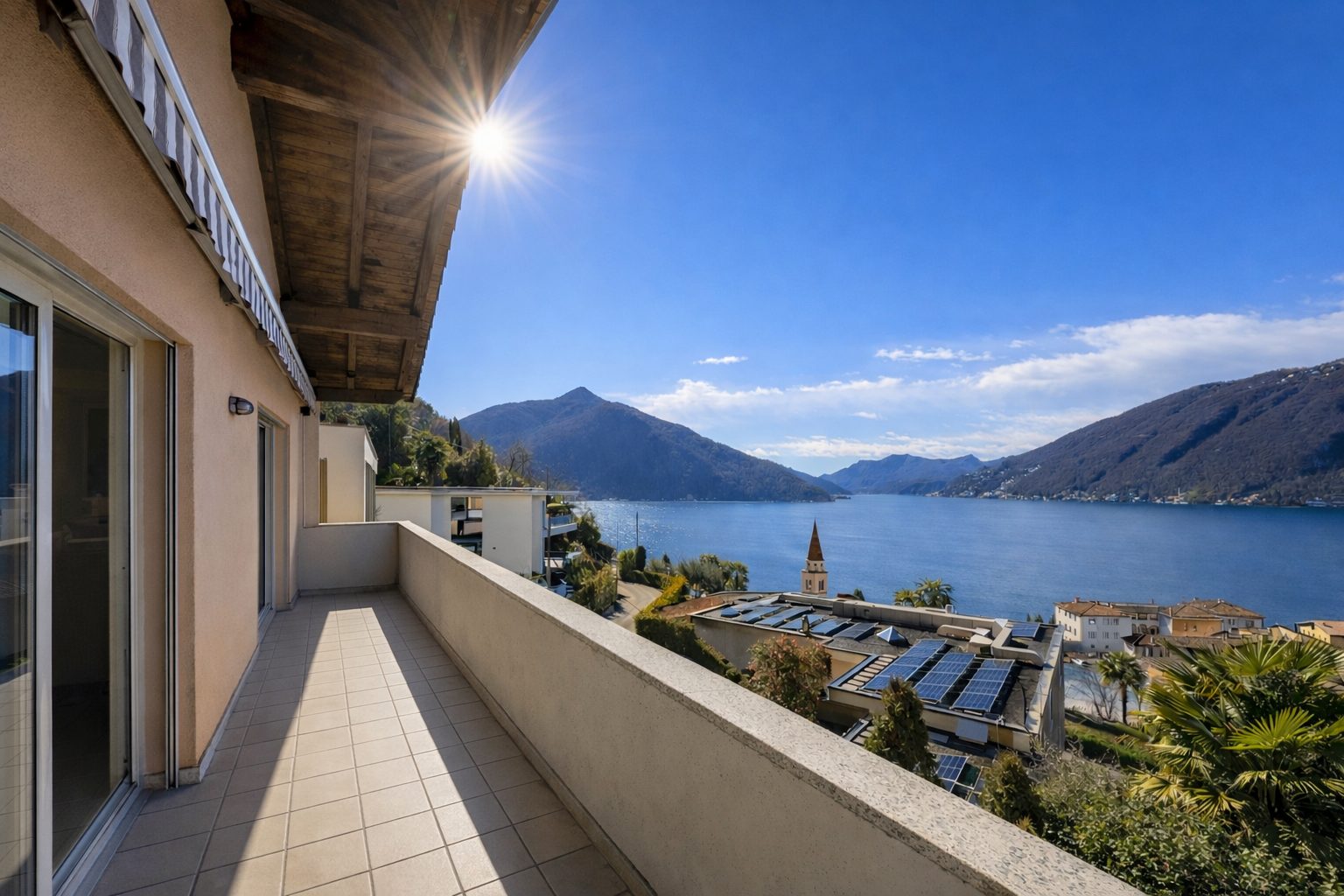 Lake-view single-family house for sale in Bissone