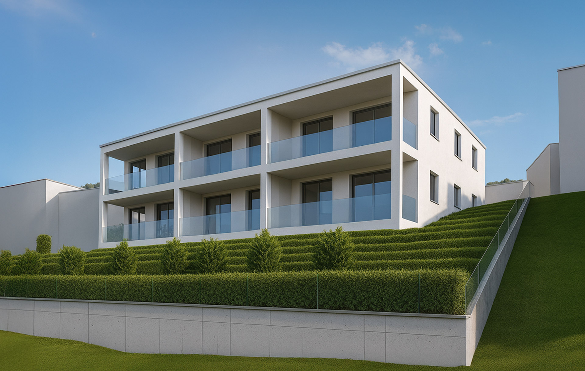 Moderni appartamenti di nuova costruzione in vendita a Vezia