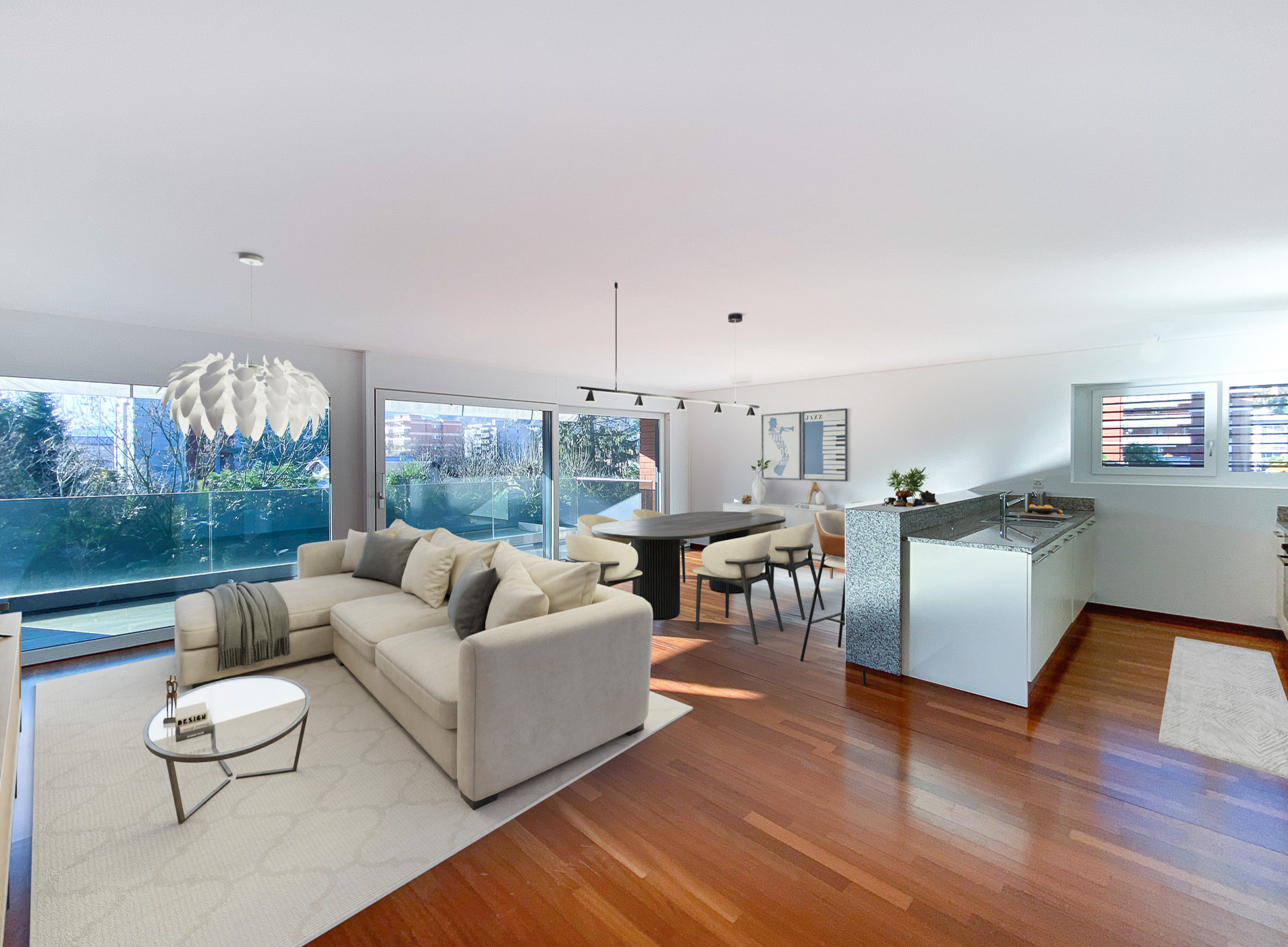 Ampio appartamento 3.5 locali con terrazzo in vendita ad Agno