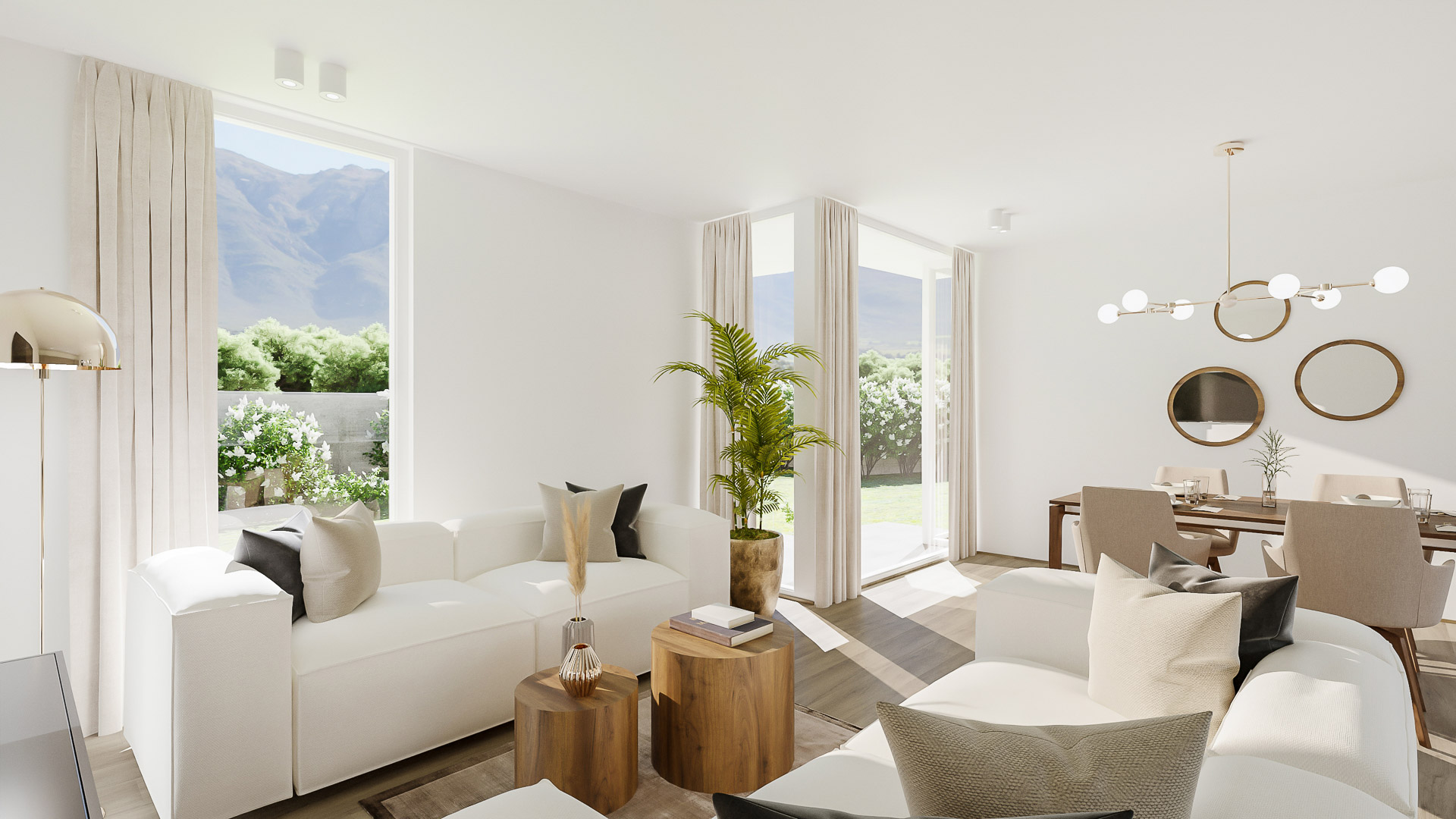 Neue 2,5-Zimmer-Wohnung mit Garten in Mendrisio zu verkaufen