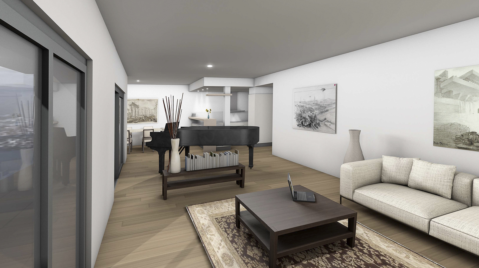 Luxuriöse Wohnung mit Seeblick in Paradiso zu verkaufen