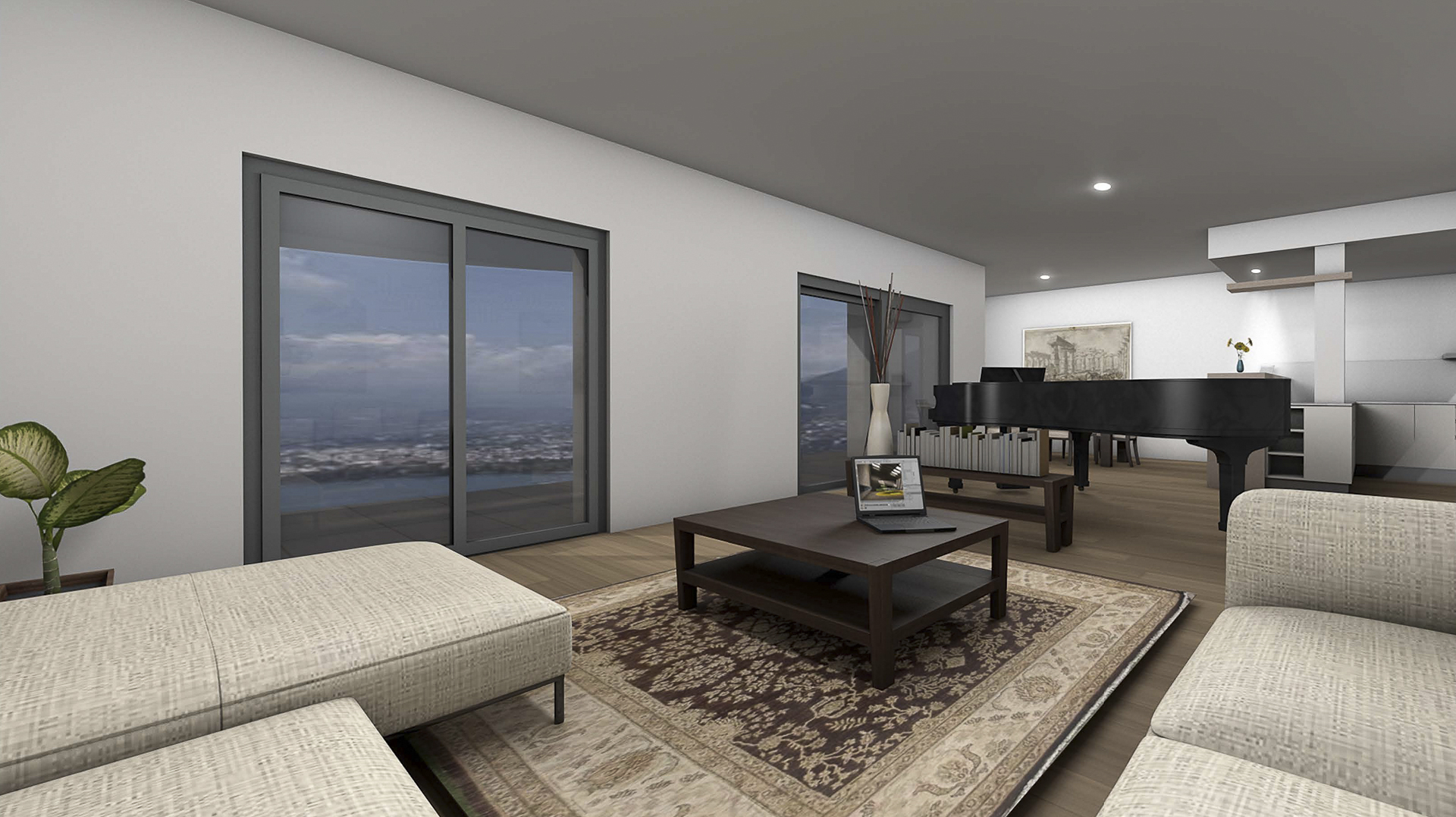 Luxuriöse Wohnung mit Seeblick in Paradiso zu verkaufen