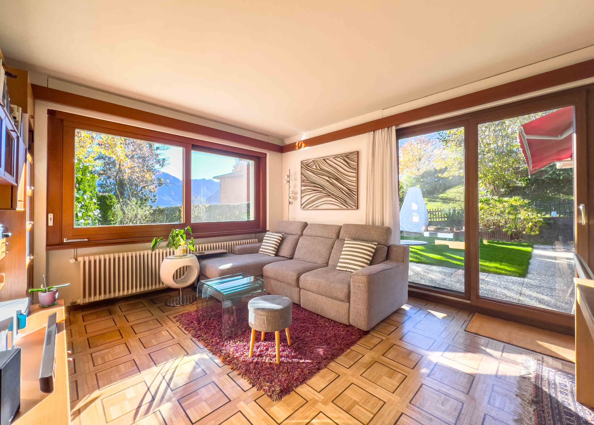 Appartamento 4.5 locali con grande giardino in vendita a Breganzona. Anche come residenza secondaria.