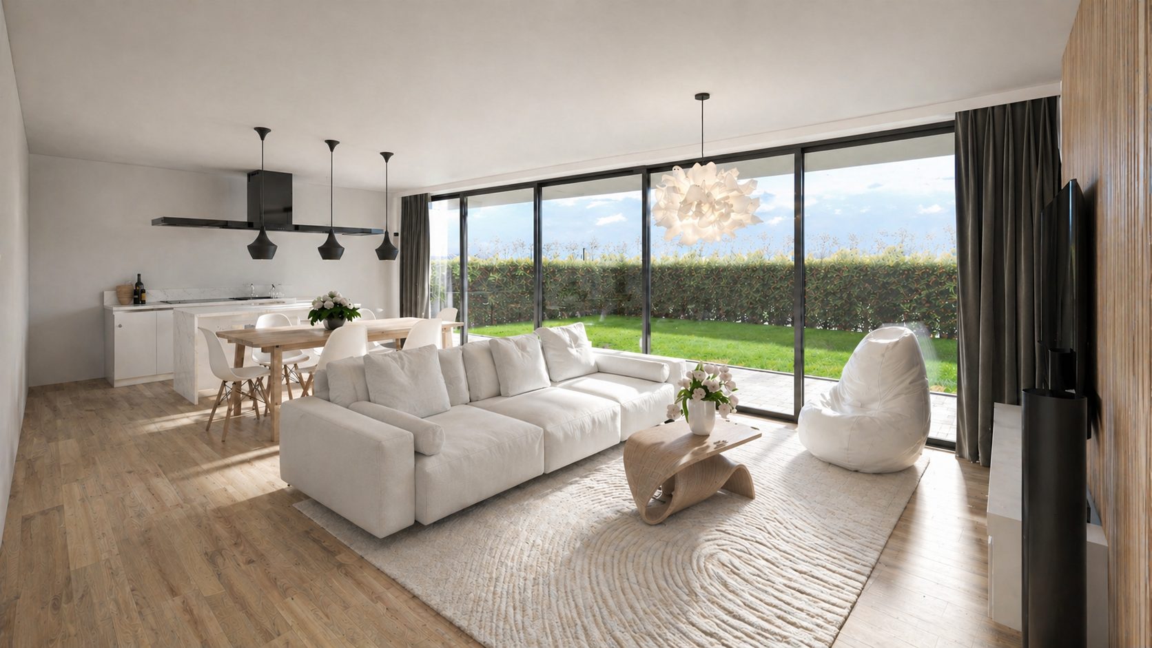 Elegante appartamento con giardino in vendita a Collina d’Oro