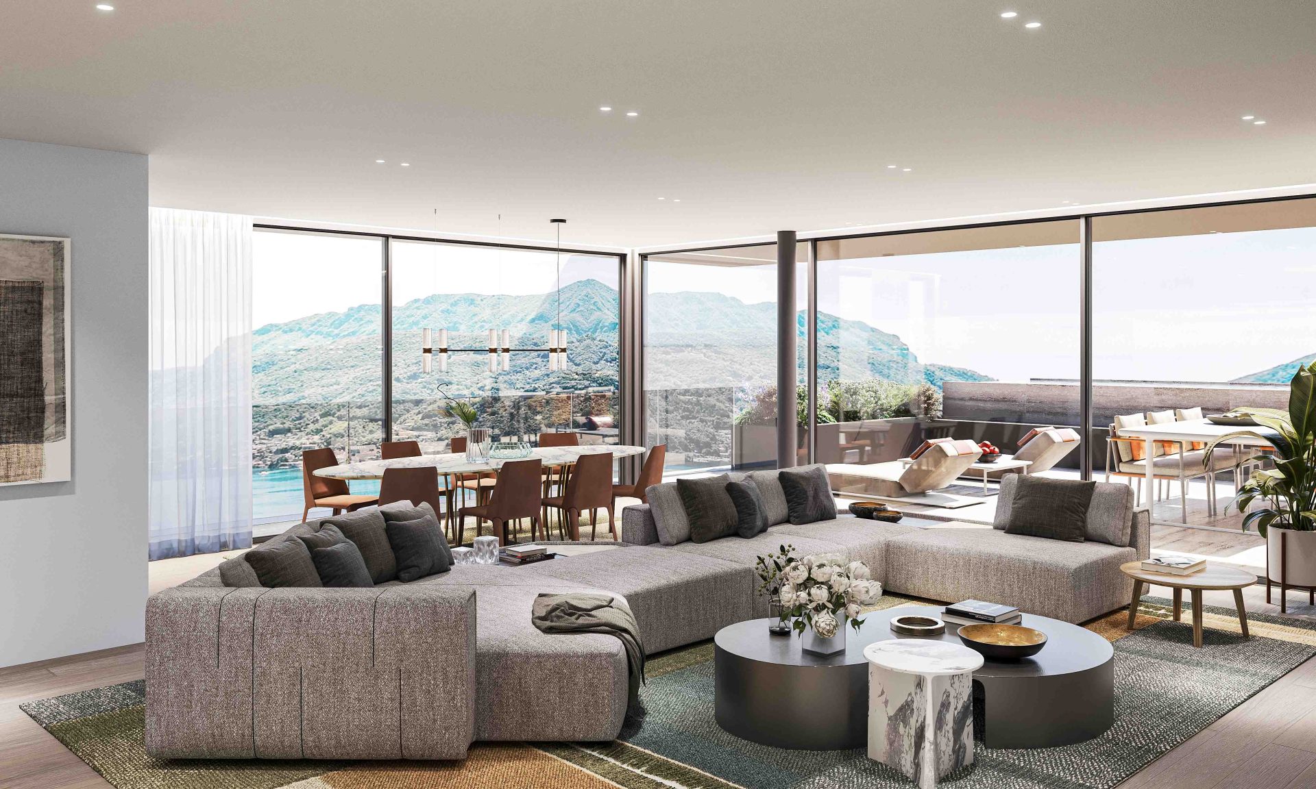 Luxuriöse Wohnungen mit Seeblick in Bissone zu verkaufen