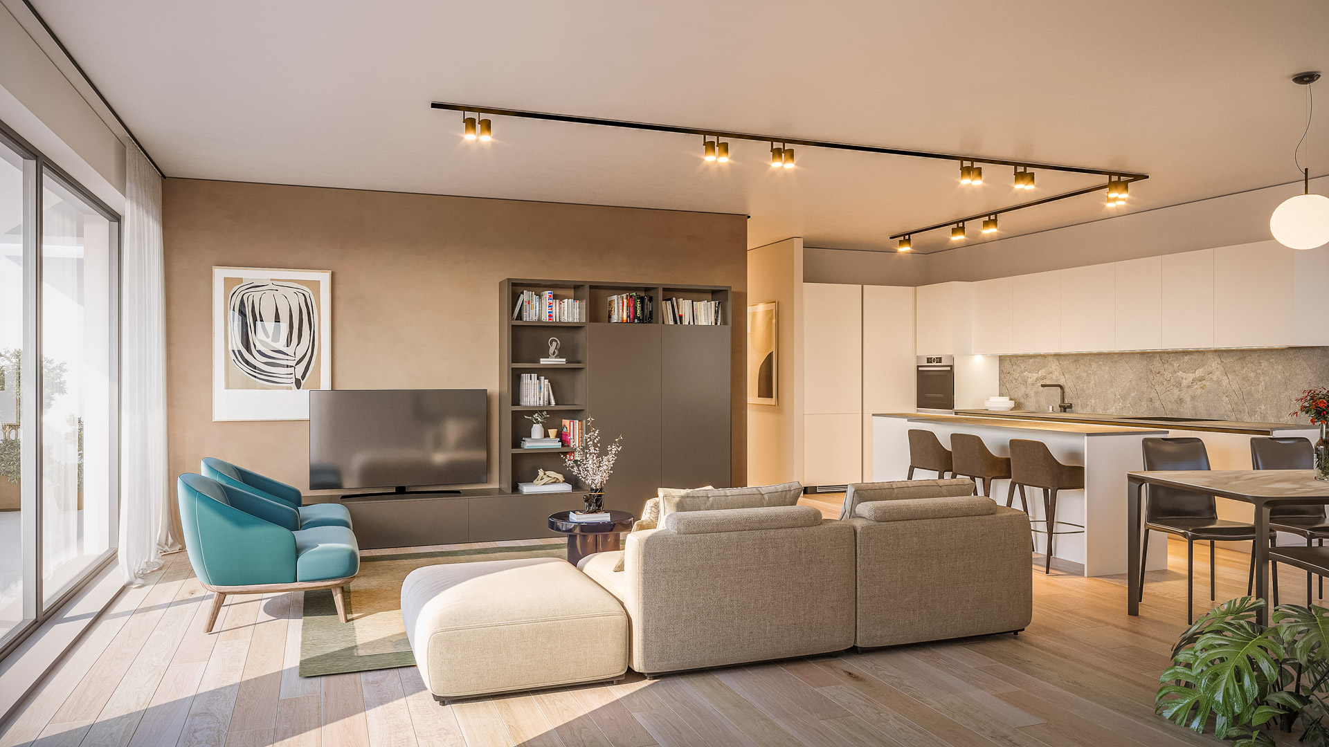 Moderno appartamento 3.5 locali in vendita in una residenza di nuova costruzione a Camorino