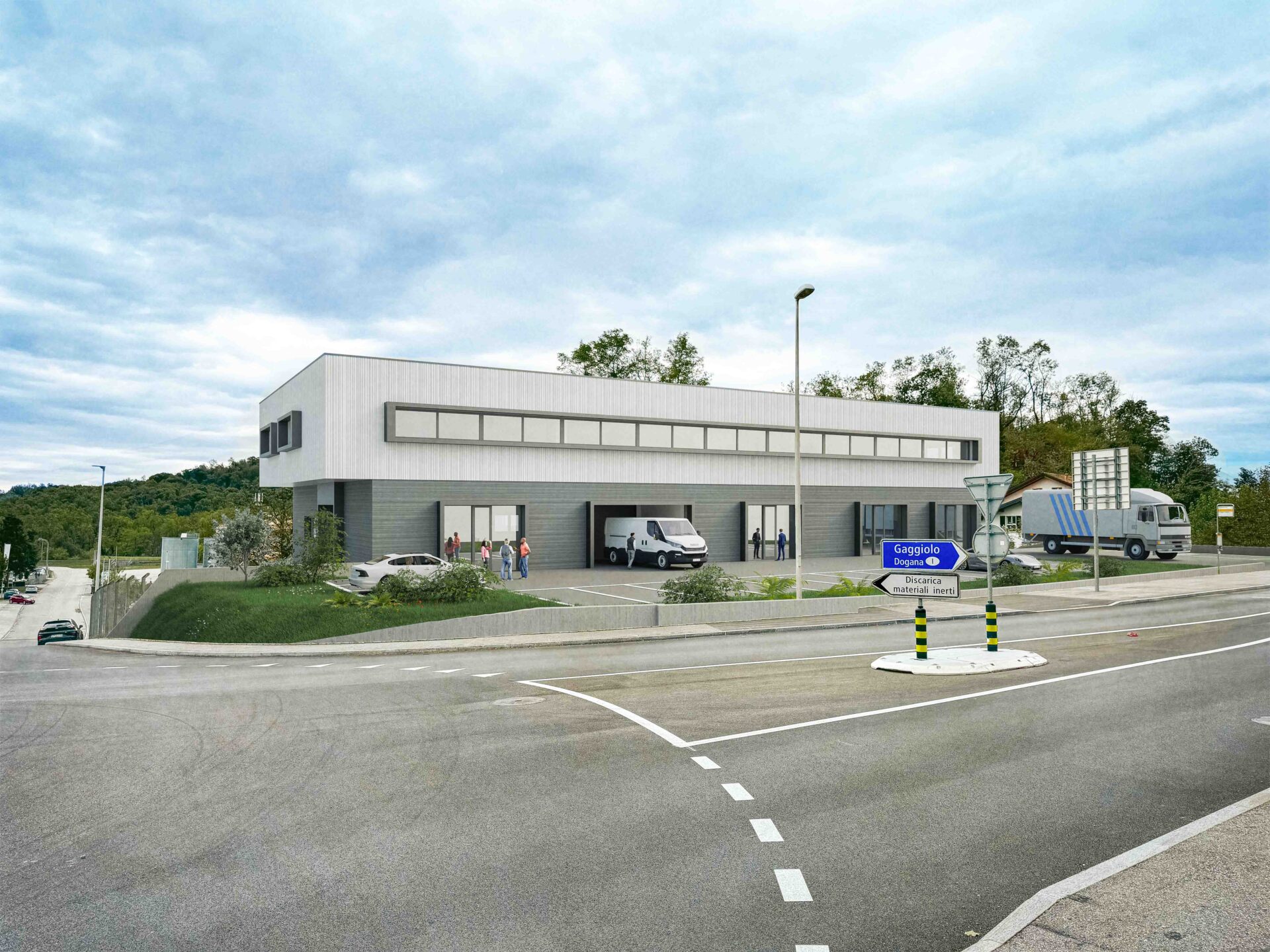 Locali uso ufficio in affitto a Stabio in uno stabile di prossima edificazione