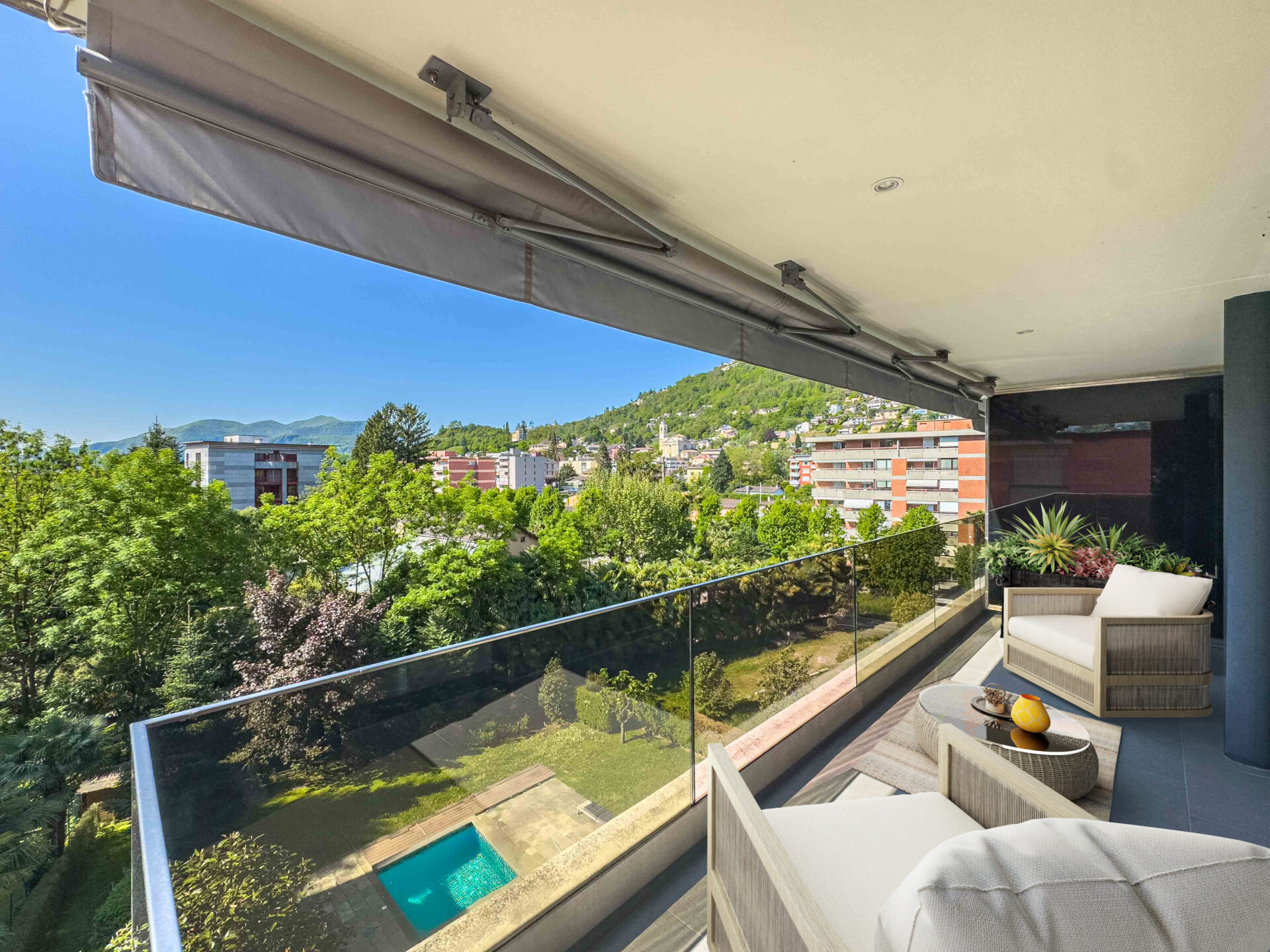 Ampio appartamento 3.5 locali con terrazzo in vendita ad Agno