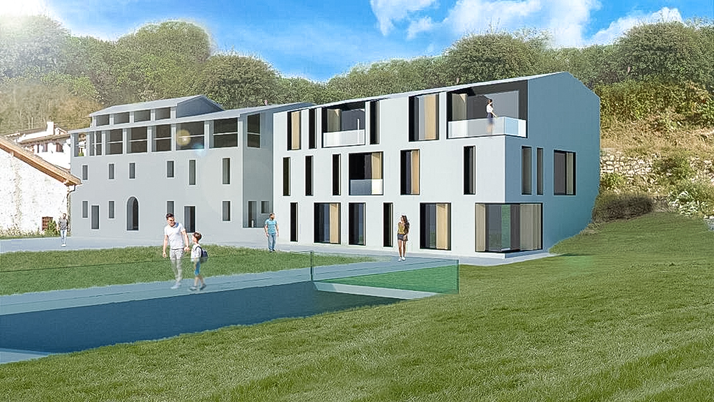 Haus zum Renovieren mit zusätzlichem Bauland in Melano zu verkaufen