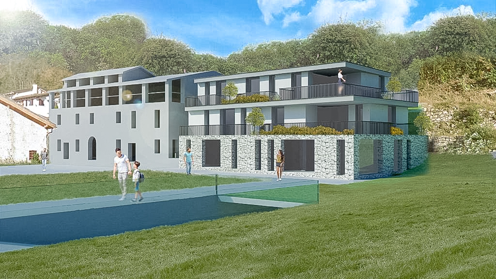 Haus zum Renovieren mit zusätzlichem Bauland in Melano zu verkaufen