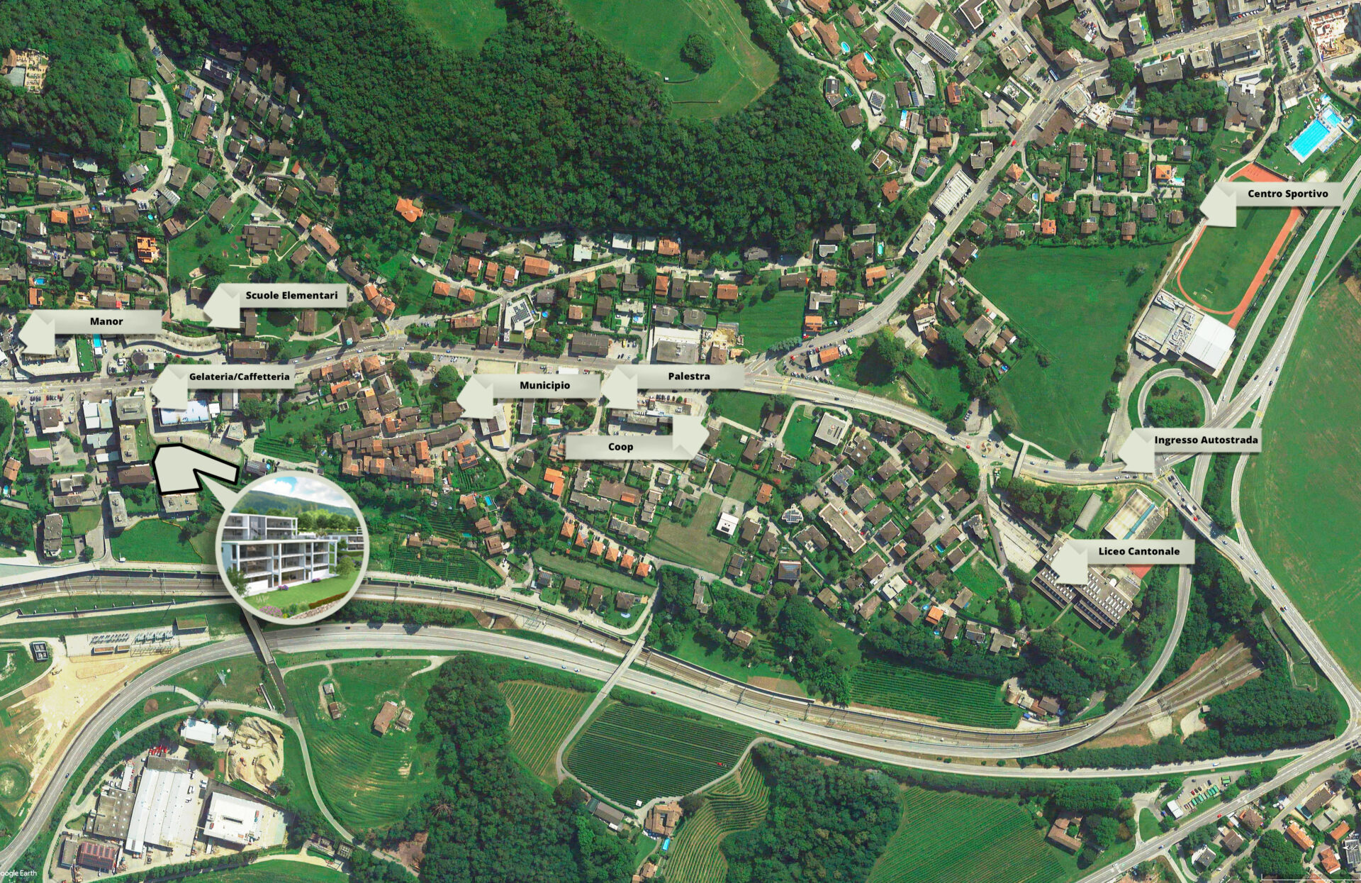 Moderni appartamenti di nuova costruzione in vendita a Vezia Moderni appartamenti di nuova costruzione in vendita a Vezia